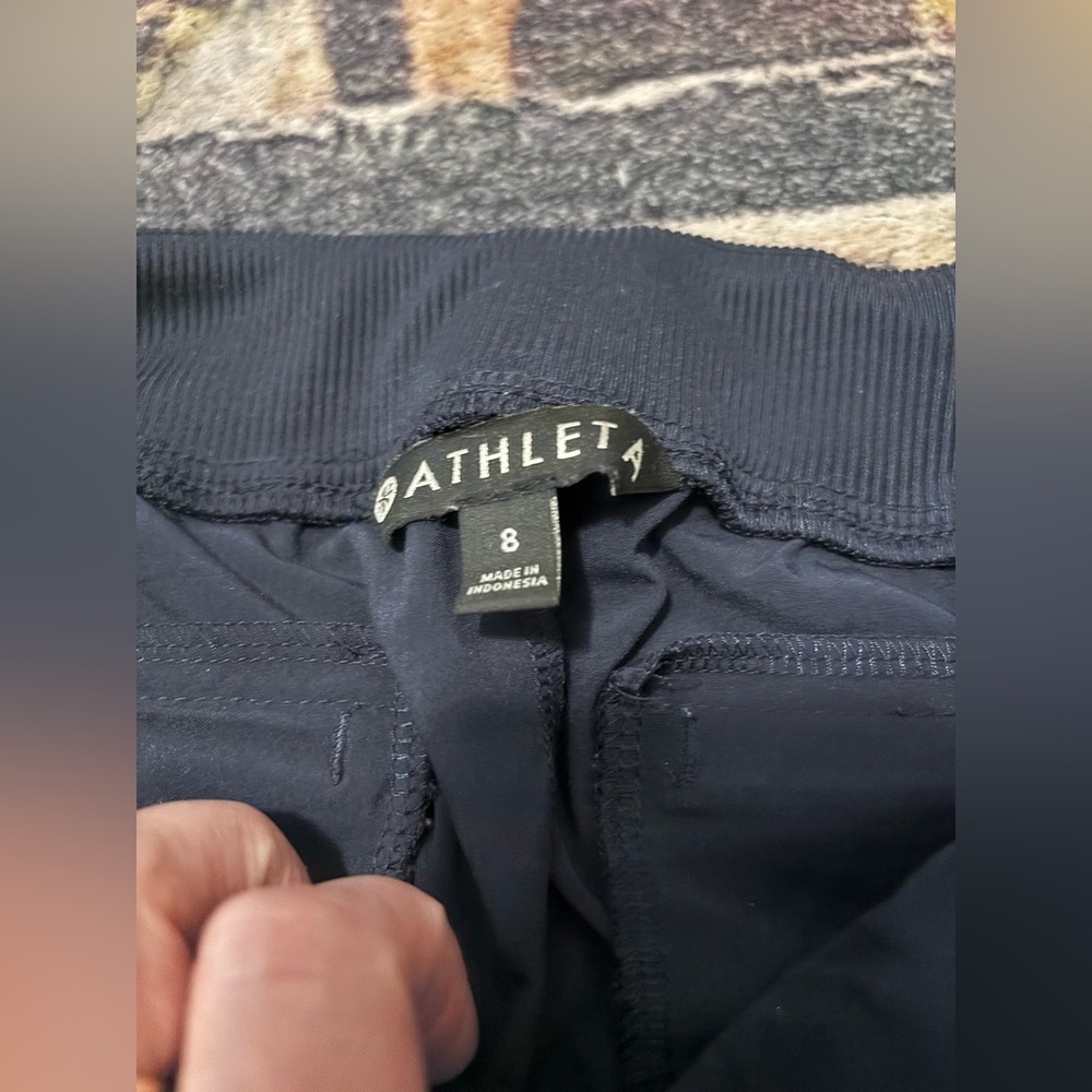 Athleta Dark Blue Joggers size 8 - Picture 2 of 4